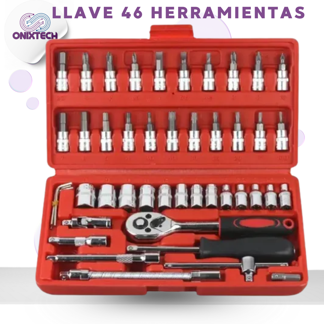 KIT DE LLAVES 46 HERRAMIENTAS